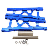 Maxbell Aluminum Front & Rear Suspension Arms Set for TRAXXAS SLASH 4x4 Dark Blue