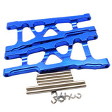 Maxbell Aluminum Front & Rear Suspension Arms Set for TRAXXAS SLASH 4x4 Dark Blue