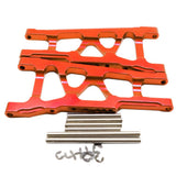 Maxbell Aluminum Front & Rear Suspension Arms Set for TRAXXAS SLASH 4x4 Red