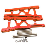 Maxbell Aluminum Front & Rear Suspension Arms Set for TRAXXAS SLASH 4x4 Red
