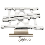 Maxbell Aluminum Front & Rear Suspension Arms Set for TRAXXAS SLASH 4x4 Silver