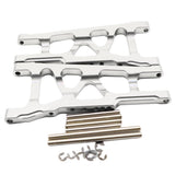Maxbell Aluminum Front & Rear Suspension Arms Set for TRAXXAS SLASH 4x4 Silver
