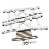 Maxbell Aluminum Front & Rear Suspension Arms Set for TRAXXAS SLASH 4x4 Silver