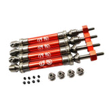 Maxbell Aluminum Front & Rear CVD Drive Shafts for 1/10 TRAXXAS SLASH 4x4 Red