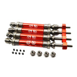 Maxbell Aluminum Front & Rear CVD Drive Shafts for 1/10 TRAXXAS SLASH 4x4 Red