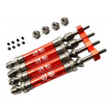 Maxbell Aluminum Front & Rear CVD Drive Shafts for 1/10 TRAXXAS SLASH 4x4 Red