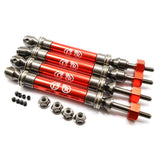 Maxbell Aluminum Front & Rear CVD Drive Shafts for 1/10 TRAXXAS SLASH 4x4 Red
