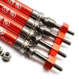 Maxbell Aluminum Front & Rear CVD Drive Shafts for 1/10 TRAXXAS SLASH 4x4 Red