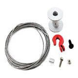 Maxbell Metal Trailer Tow Chain with Winch Hooks Kit for 1/10 RC Car Crawler