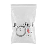 Maxbell Metal Trailer Tow Chain with Winch Hooks Kit for 1/10 RC Car Crawler