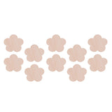 Maxbell 10x Wood Plum Blossom Natural Cutouts Shapes DIY Craft Embellishments 90mm