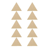 Maxbell 10x Natural Wood Cutouts Triangle Shapes DIY Craft Embellishments 90mm
