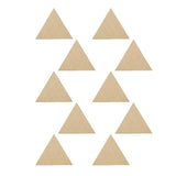 Maxbell 10x Natural Wood Cutouts Triangle Shapes DIY Craft Embellishments 90mm