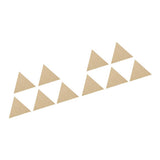 Maxbell 10x Natural Wood Cutouts Triangle Shapes DIY Craft Embellishments 90mm