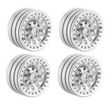 Max 4Pcs Aluminum Alloy 1.9 Beadlock Wheels Rims for 1/10 RC Crawler Accessory