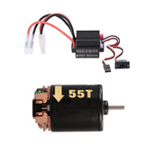 Max RC Cars Motor 540 55T Brushed Motor with 60A ESC Combo RC Parts Crawler