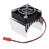 Max 540 550 Motor Heat Sink with Cooling Fan for 1/10 RC Model Car Buggy Crawler