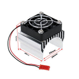 Max 540 550 Motor Heat Sink with Cooling Fan for 1/10 RC Model Car Buggy Crawler
