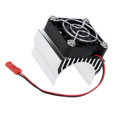 Max 380 390 Motor Heat Sink with Cooling Fan for 1/10 RC Model Car Buggy Crawler