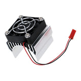 Max 380 390 Motor Heat Sink with Cooling Fan for 1/10 RC Model Car Buggy Crawler
