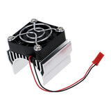 Max 380 390 Motor Heat Sink with Cooling Fan for 1/10 RC Model Car Buggy Crawler