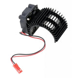 Max 540 550 Motor Heat Sink and Cooling Fan for 1/10 RC Car Buggy Crawler Kit