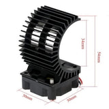 Max 540 550 Motor Heat Sink and Cooling Fan for 1/10 RC Car Buggy Crawler Kit