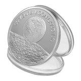 Maxbell 2019 50th Anniversary Moon Landing Commemorative Coin Souvenir Silver