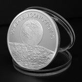 Maxbell 2019 50th Anniversary Moon Landing Commemorative Coin Souvenir Silver