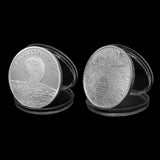 Maxbell 2019 50th Anniversary Moon Landing Commemorative Coin Souvenir Silver
