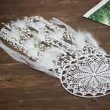 Max Handmade Large Dream Catcher White Feather Wall Hanging Wedding Decor