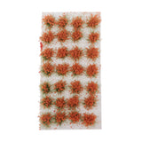 Max Miniature Flower Vegetation Groups Military Model Stage DIY Material Orange
