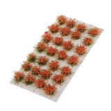 Max Miniature Flower Vegetation Groups Military Model Stage DIY Material Orange
