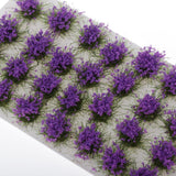 Max Miniature Flower Vegetation Groups Military Model Stage DIY Material, Purple