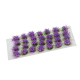 Max Miniature Flower Vegetation Groups Military Model Stage DIY Material, Purple