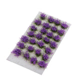 Max Miniature Flower Vegetation Groups Military Model Stage DIY Material, Purple