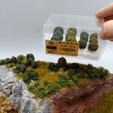Max Maxb Miniature Tree tufts Vegetation Groups for Military Model Stage DIY
