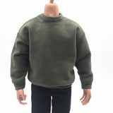 Max Maxb 1/6 Action Figure Clothes Sweater 12" Male Body Model Clothing Army Green