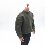 Max Maxb 1/6 Action Figure Clothes Sweater 12" Male Body Model Clothing Army Green