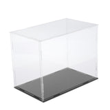 Max Maxb 1pc Acrylic Clear Display Case for Building Blocks Toys Car Model Doll black