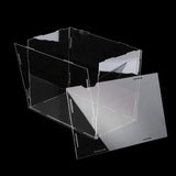 Max Maxb 1pc Acrylic Clear Display Case for Building Blocks Toys Car Model Doll black