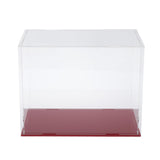 Max Maxb 1pc Acrylic Clear Display Case for Building Blocks Toys Car Model Doll red