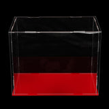 Max Maxb 1pc Acrylic Clear Display Case for Building Blocks Toys Car Model Doll red