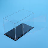 Max Maxb Acrylic Display Dust-proof Transparent Handmade Box Black Base 24x12x15cm