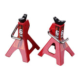 Max 6 Ton Metal Jack Tools Set 2 Adjustable Height for 1/10 RC Crawler Car Parts