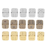 Max Six Sided Dice D6 Set of 5 Zinc Alloy Dices D&D RPG MTG Game Supply Golden