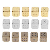 Max Six Sided Dice D6 Set of 5 Zinc Alloy Dices D&D RPG MTG Game Supply Golden