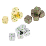 Max 5pcs Polyhedral Noctilucent Dice Set for Board Game Party Gaming Silver