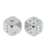 Max 5pcs Polyhedral Noctilucent Dice Set for Board Game Party Gaming Silver
