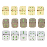 Max 5pcs Polyhedral Noctilucent Dice Set for Board Game Party Gaming Silver